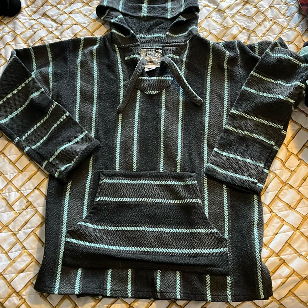 The original Baja pullover Senor Lopez size Xl thick and durable after surf